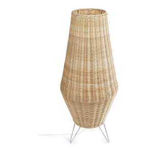Stojací lampa v přírodní barvě s ratanovým stínidlem (výška 70 cm) Kamaria – Kave Home
