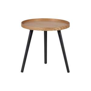 Odkládací stolek s deskou v jasanovém dekoru WOOOD Mesa, ø 45 cm