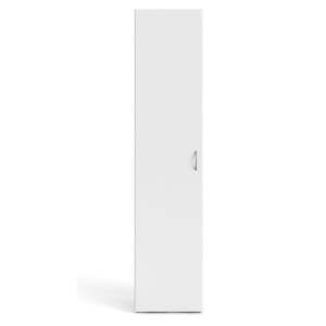 Bílá šatní skříň 39×175 cm Space – Tvilum