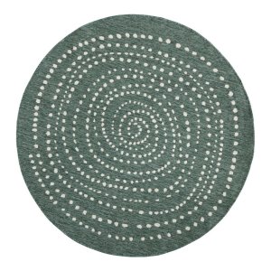 Zelený oboustranný venkovní koberec NORTHRUGS Bali, Ø 140 cm