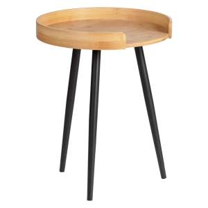 Bambusový kulatý odkládací stolek ø 40 cm Loft – Wenko
