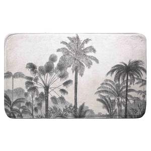 Černo-béžová koupelnová předložka 45×75 cm Cocoty – douceur d’intérieur