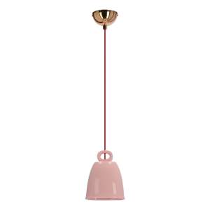 Růžové závěsné svítidlo s keramickým stínidlem Sewilla – Candellux Lighting