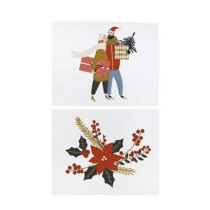 Látková prostírání s vánočním motivem v sadě 2 ks 35×45 cm Christmas Star – Butter Kings