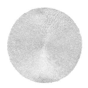 Prostírání ve stříbrné barvě Tiseco Home Studio, ⌀ 38 cm