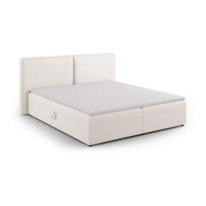 Krémová boxspring postel s úložným prostorem 180×200 cm Arendal – Cosmopolitan Design