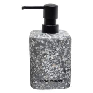 Šedý dávkovač mýdla z polyresinu 270 ml Tom Tailor T-Terrazzo – Wenko