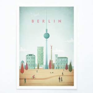 Plakát Travelposter Berlin, 50 x 70 cm