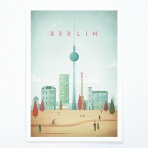 Plakát Travelposter Berlin, 50 x 70 cm