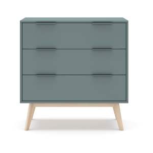 Komoda šedozelená 80x83x40 cm Pisco – Marckeric