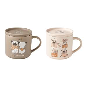 Béžovo-světle hnědé porcelánové hrnky v sadě 2 ks 35 ml – Brandani