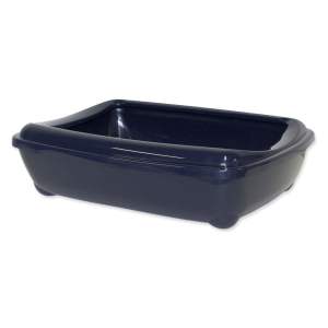 Tmavě modrý kočičí záchod 38×49,5 cm Magic Cat Economy – Plaček Pet Products