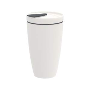 Bílý porcelánový cestovní hrnek Villeroy & Boch Like To Go, 350 ml