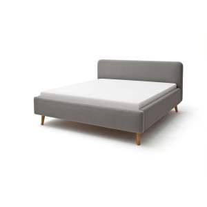 Šedá čalouněná dvoulůžková postel 180×200 cm Mattis – Meise Möbel