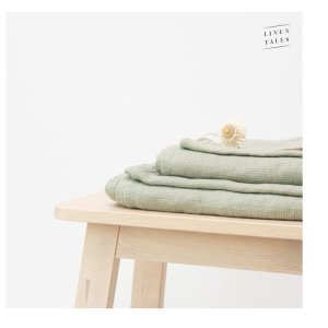 Zelený lněný ručník 65×45 cm – Linen Tales
