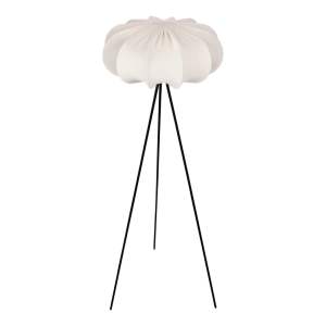 Bílá stojací lampa s textilním stínidlem (výška 147 cm) Cafee – Candellux Lighting
