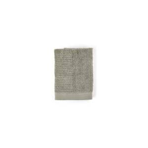 Zelenošedý bavlněný ručník 70×50 cm Classic – Zone