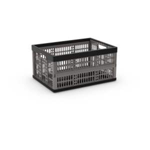 Šedý plastový úložný box 47,5×34,5×23,5 cm Folding Crate – KIS