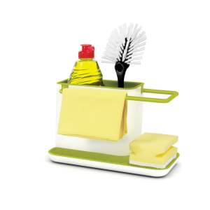 Bílo-zelený kuchyňský stojánek na mycí prostředky Joseph Joseph Caddy Sink Tidy