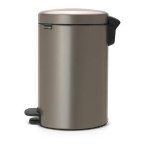Šedý nášlapný ocelový odpadkový koš 12 l NewIcon – Brabantia