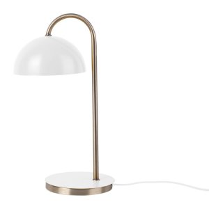 Stolní lampa v matné bílé barvě Leitmotiv Decova