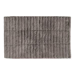 Šedohnědá koupelnová předložka 80×50 cm Tiles – Zone