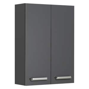 Tmavě šedá závěsná koupelnová skříňka 50×70 cm Set 311 – Pelipal