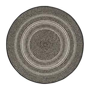 Černý venkovní koberec Universal Silvana Rutto, ⌀ 120 cm