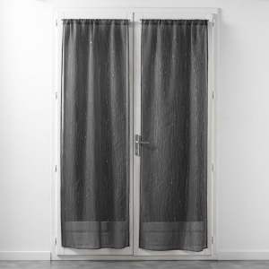 Antracitové voálové záclony v sadě 2 ks 70×200 cm Filiane – douceur d’intérieur