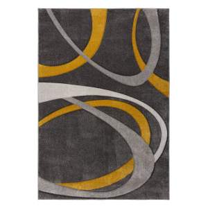 Okrově žluto-šedý koberec 160×230 cm Elude Orb – Flair Rugs