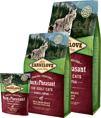 Carnilove Duck & Pheasant for Adult Cats – Hairball Control 400 g Carnilove Duck & Pheasant for Adult Cats – Hairball Control 400 g