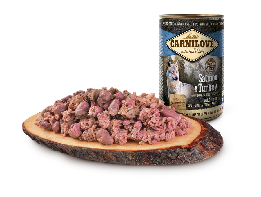 18 x Carnilove Wild Meat Salmon & Turkey 400g - Obrázek 2