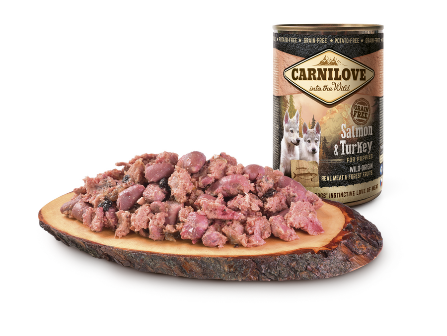 18 x Carnilove Wild Meat Salmon & Turkey for Puppies 400g - Obrázek 2