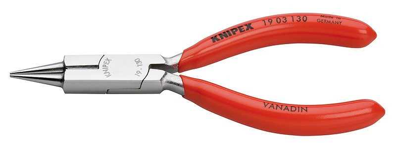 Rovné kulaté kleště 130 mm Knipex s břitem chromované – 1903130 Rovné kulaté kleště 130 mm Knipex s břitem chromované – 1903130