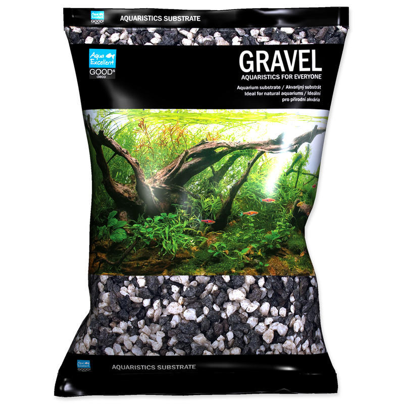 Drť AQUA EXCELLENT černá bílá 4-8 mm 3kg Drť AQUA EXCELLENT černá bílá 4-8 mm 3kg