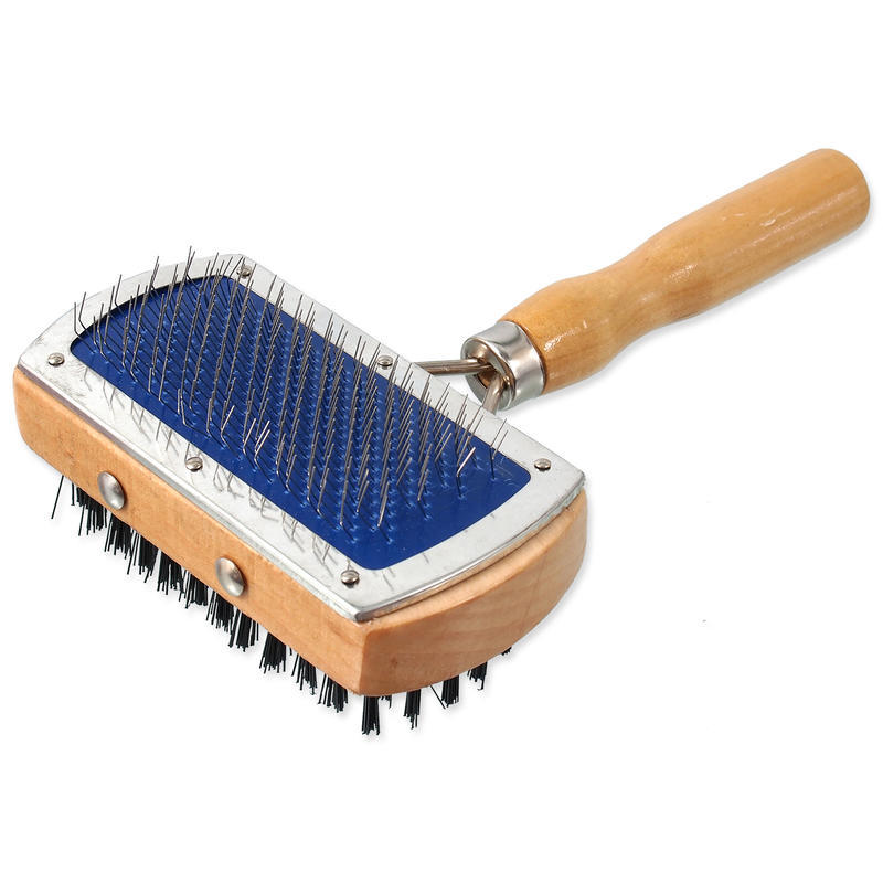 Kartáč DOG FANTASY s drátky a nylonem oboustranný hranatý 17 cm 1ks Kartáč DOG FANTASY s drátky a nylonem oboustranný hranatý 17 cm 1ks