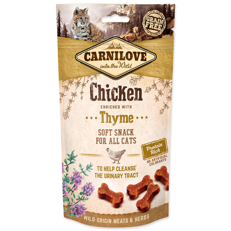 CARNILOVE Cat Semi Moist Snack Chicken enriched with Thyme 50g CARNILOVE Cat Semi Moist Snack Chicken enriched with Thyme 50g
