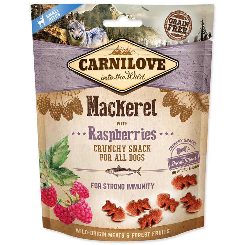 Carnilove Dog Crunchy Snack Mackerel with Raspberries with fresh meat 200g Carnilove Dog Crunchy Snack Mackerel with Raspberries with fresh meat 200g