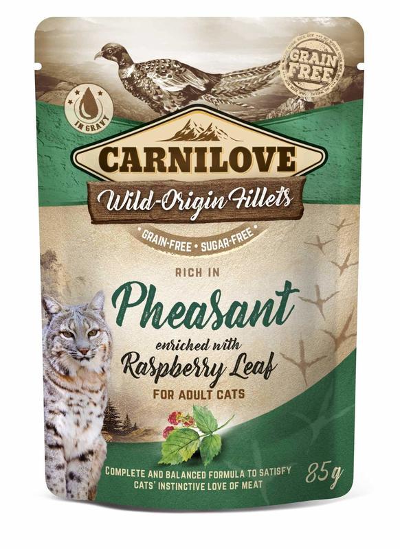 Carnilove Cat Pouch Rich in Pheasant Enriched with Raspberry Leaves 85 g Carnilove Cat Pouch Rich in Pheasant Enriched with Raspberry Leaves 85 g