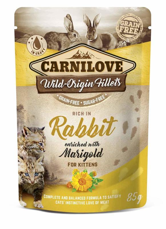 Carnilove Cat Pouch Rich in Rabbit Enriched with Marigold 85 g Carnilove Cat Pouch Rich in Rabbit Enriched with Marigold 85 g