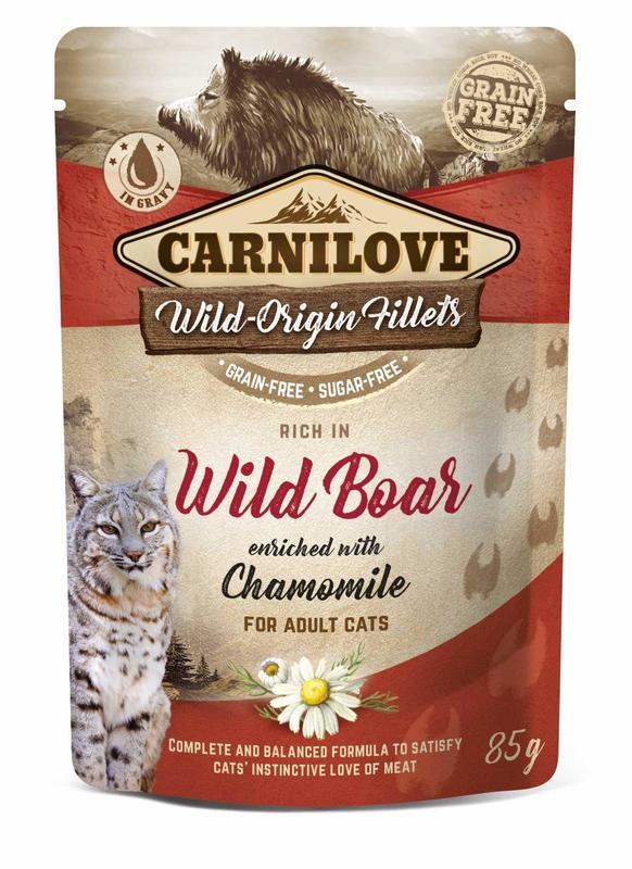 Carnilove Cat Pouch Rich in Wild Boar Enriched with Chamomile 85 g Carnilove Cat Pouch Rich in Wild Boar Enriched with Chamomile 85 g