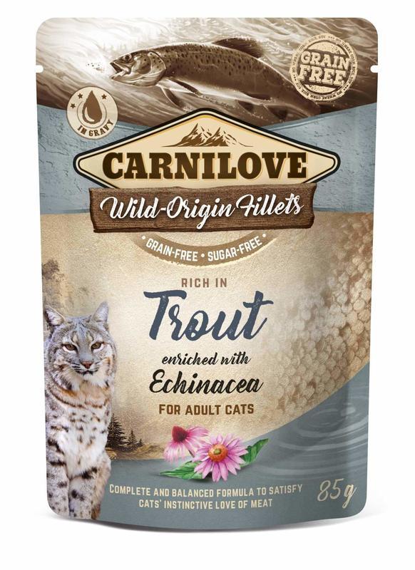 Carnilove Cat Pouch Rich in Trout Enriched with Echinacea 85 g Carnilove Cat Pouch Rich in Trout Enriched with Echinacea 85 g
