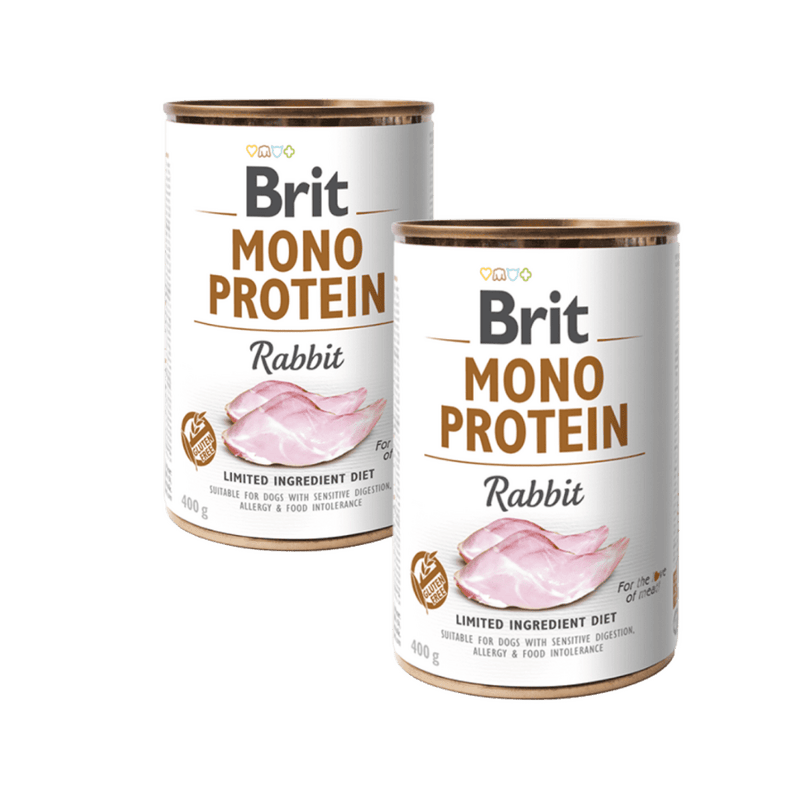 2 x BRIT Mono Protein Rabbit 400g 2 x BRIT Mono Protein Rabbit 400g