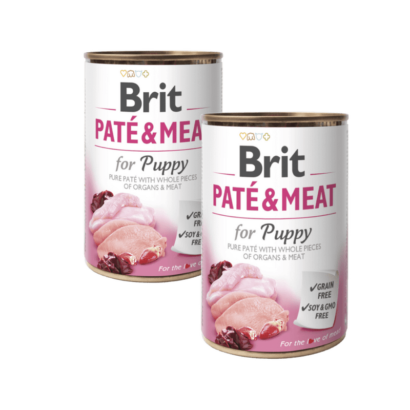 2 x BRIT Paté & Meat Puppy 400g 2 x BRIT Paté & Meat Puppy 400g