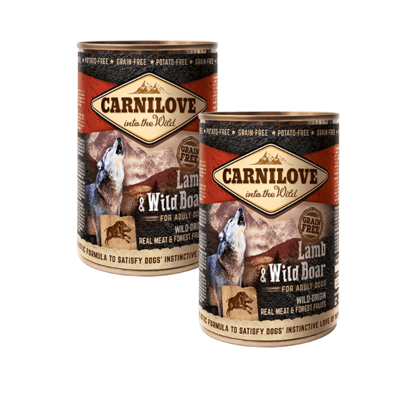 2 x CARNILOVE Wild Meat Lamb & Wild Boar 400g 2 x CARNILOVE Wild Meat Lamb & Wild Boar 400g