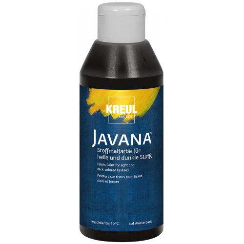 Kreul Barva na světlý a tmavý textil JAVANA 250 ml ČERNÁ Kreul Barva na světlý a tmavý textil JAVANA 250 ml ČERNÁ