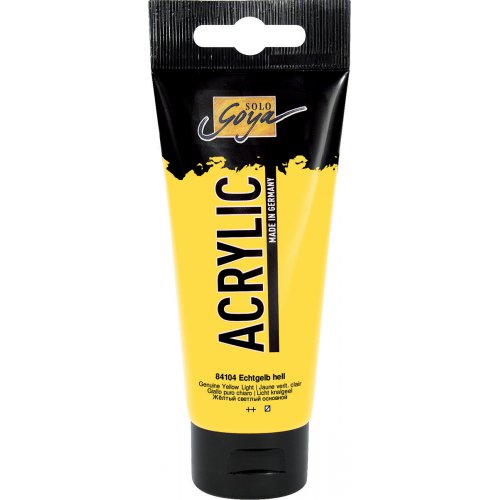 Solo Goya Akrylová barva SOLO GOYA 100 ml SVĚTLE ŽLUTÁ Solo Goya Akrylová barva SOLO GOYA 100 ml SVĚTLE ŽLUTÁ