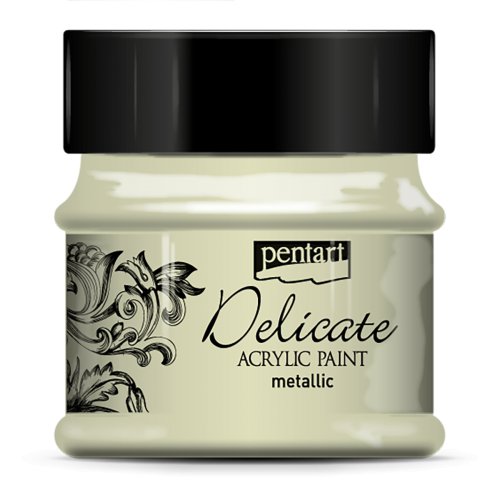 Pentart Akrylová barva delikátní metalická PENTART 50 ml BÍLÁ ZLATÁ Pentart Akrylová barva delikátní metalická PENTART 50 ml BÍLÁ ZLATÁ