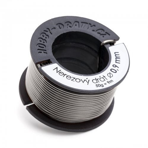 Hobby dráty Nerezový drát 0,9/50g Hobby dráty Nerezový drát 0,9/50g