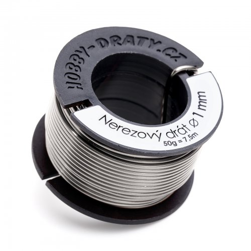 Hobby dráty Nerezový drát 1mm/50g Hobby dráty Nerezový drát 1mm/50g